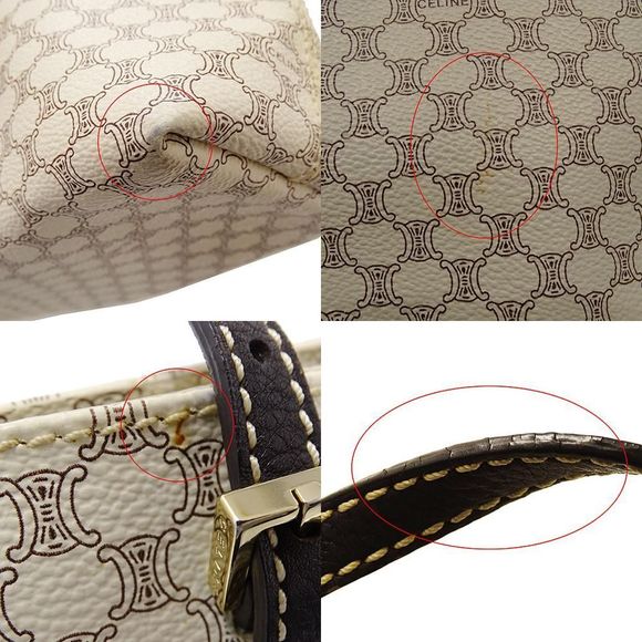 Celine Bag Women's Brand Tote Bag Macadam Ivory White White Commuter School - Picture 9 of 10